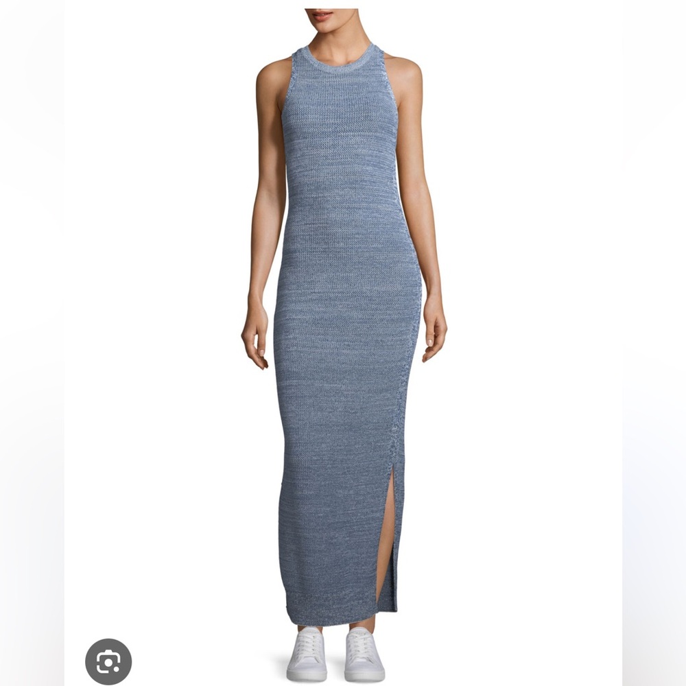 Theory Marl Pointelle Tank Maxi Dress